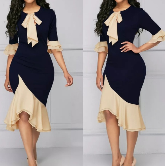 Vintage Inspired Ruffle Dress - Picture 4 of 5